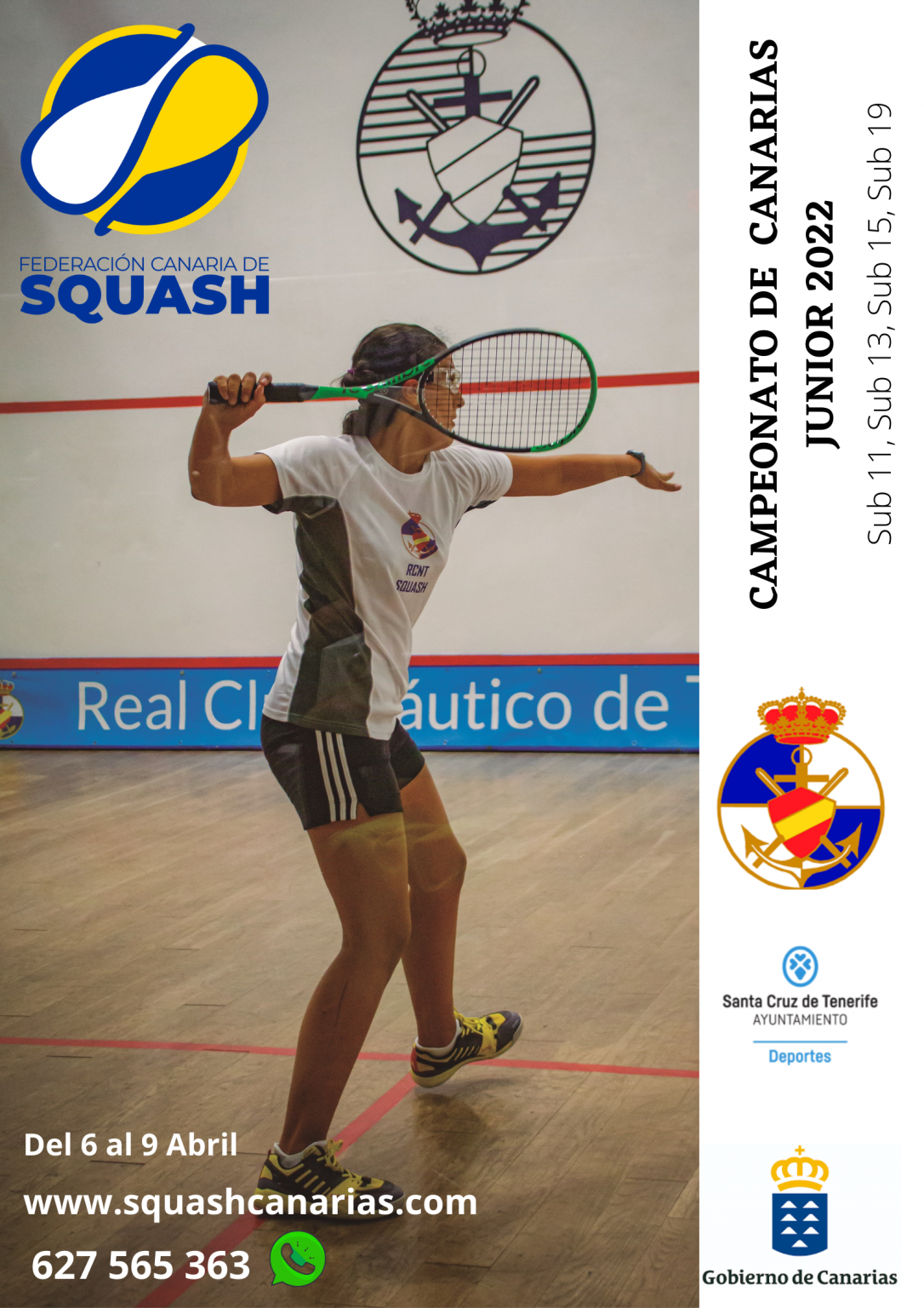 CAMPEONATO DE CANARIAS JUNIOR 2022 FEDERACION CANARIA SQUASH